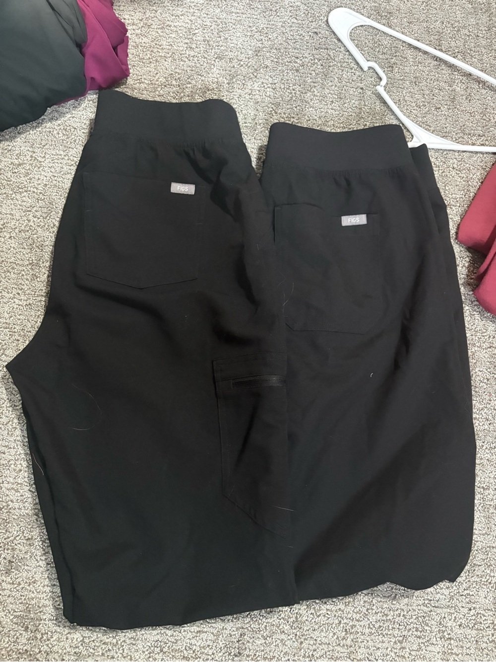 Figs Black Jogger Sweatpants - Dual Back Pockets